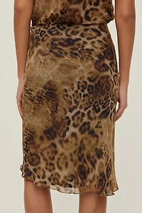 Esther Georgette Midi Skirt