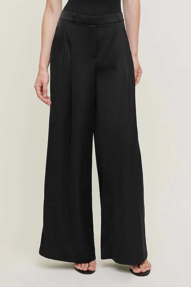 Satin Wide Leg Pants