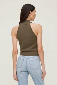 Camisole en tricot à col roulé
