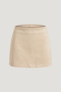 Stacie Faux Suede Mini Skort