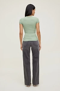 T-shirt à col rond Rumi