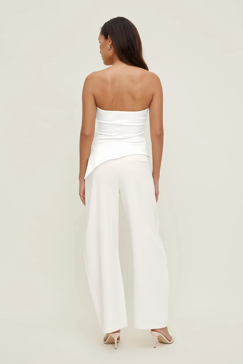 Mid Rise Barrel Leg Pants