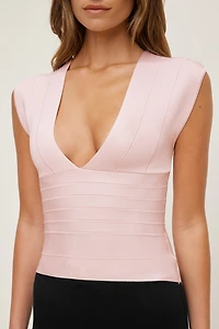 V Neck Bandage Top