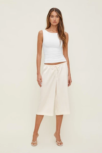 Leo Satin Capri Pants