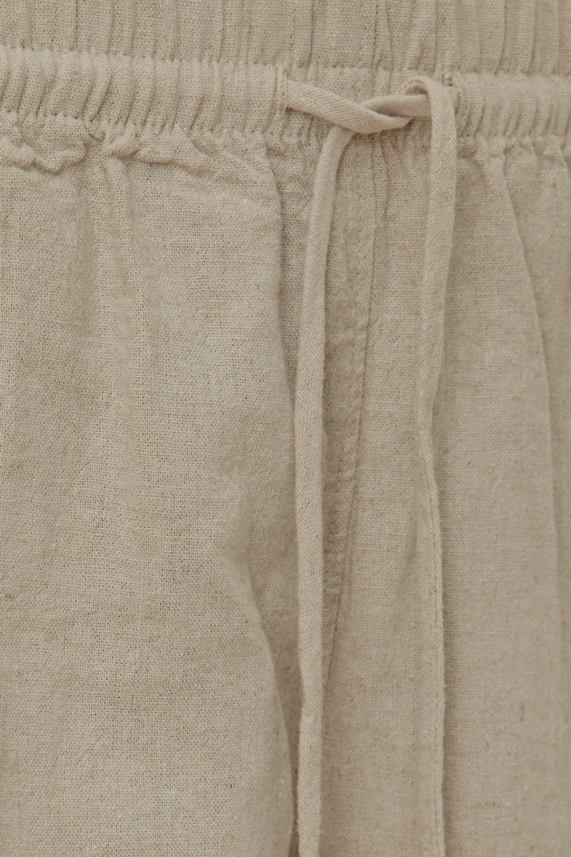Linen High Rise Shorts