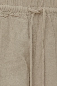 Linen High Rise Shorts