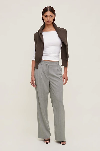 Alex Pinstripe Wide Leg Pants
