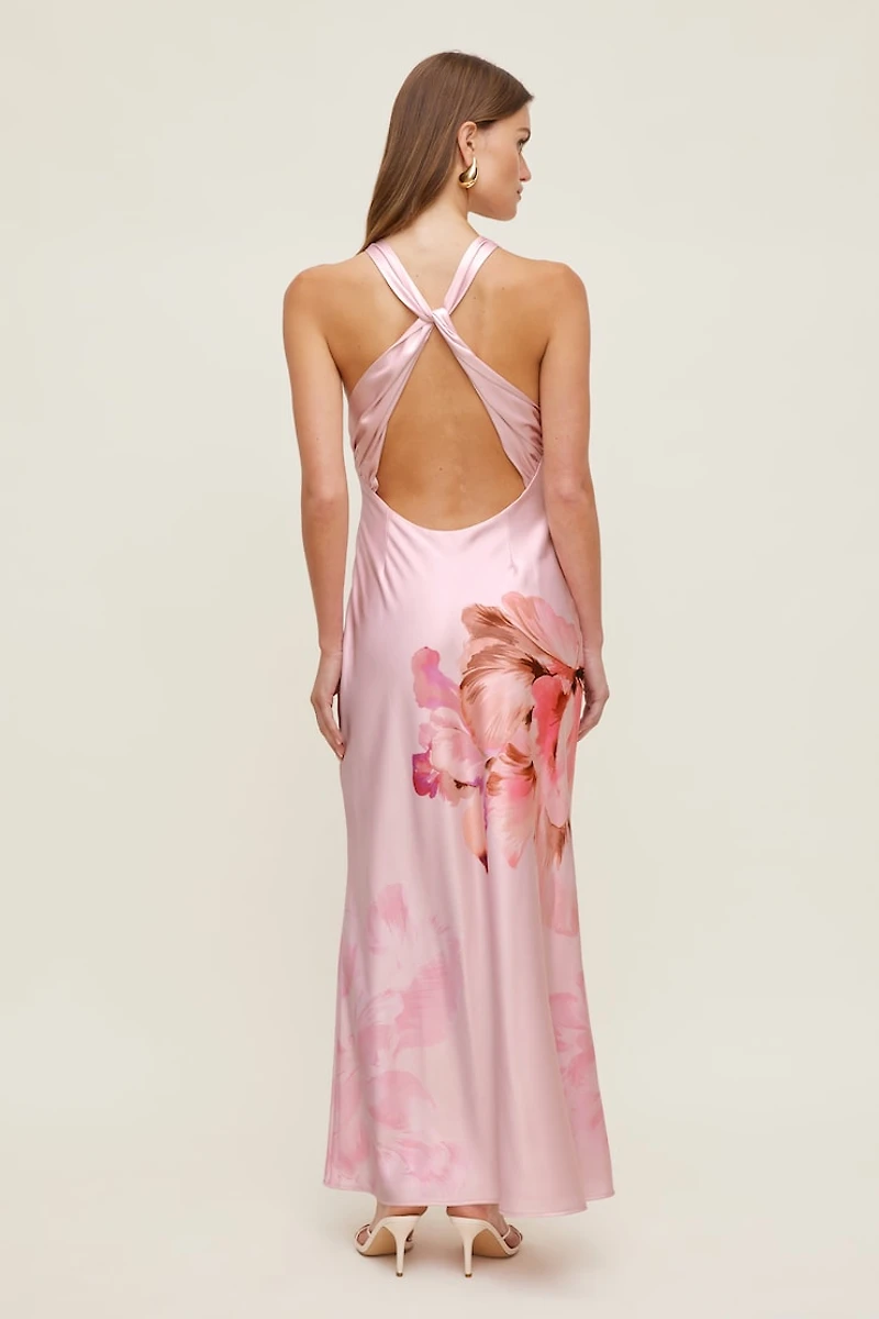 Andy Satin Maxi Dress