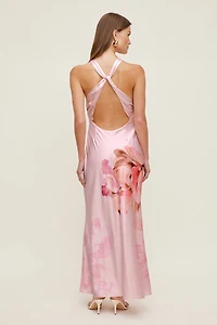 Andy Satin Maxi Dress