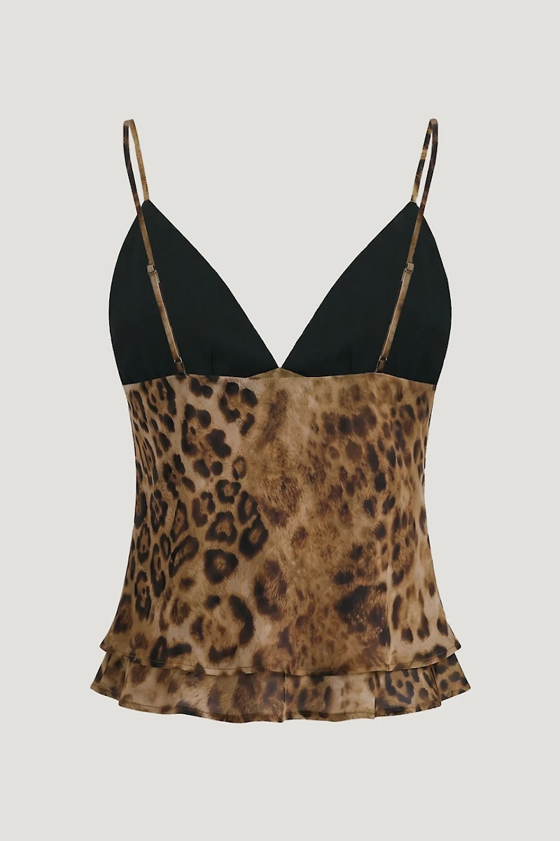 Camisole style nuisette à col plongeant
