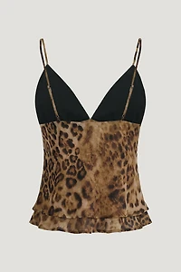 Camisole style nuisette à col plongeant