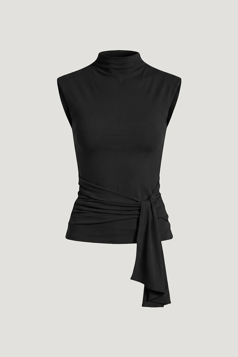 Sculpt Draped Scarf Top