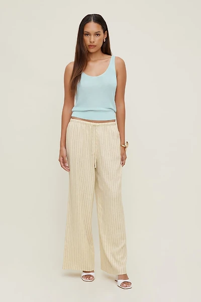 Leo Linen Wide Leg Pants
