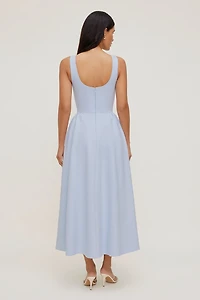 Iris Ponte Midi Dress