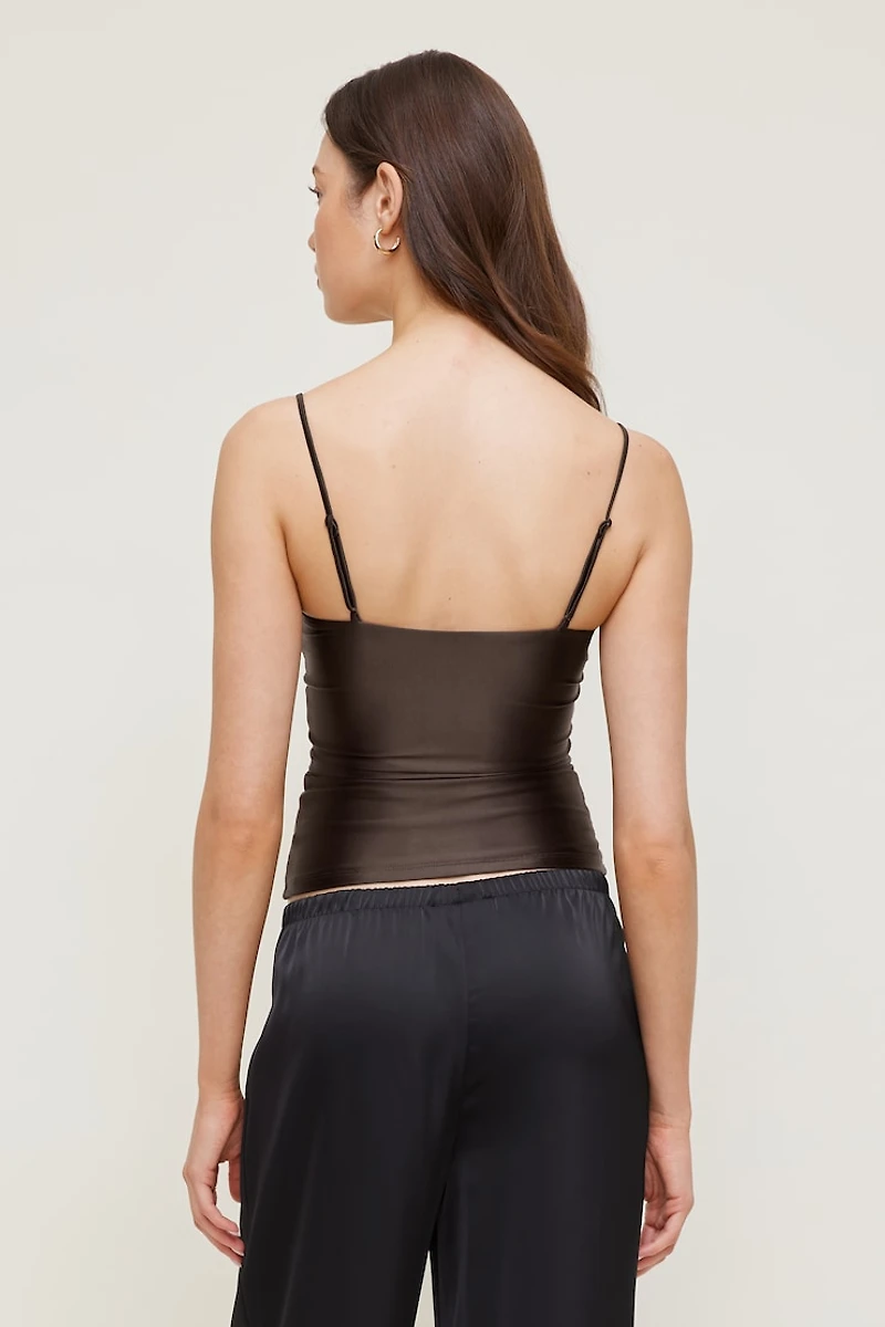 Monet Stretch Satin Top
