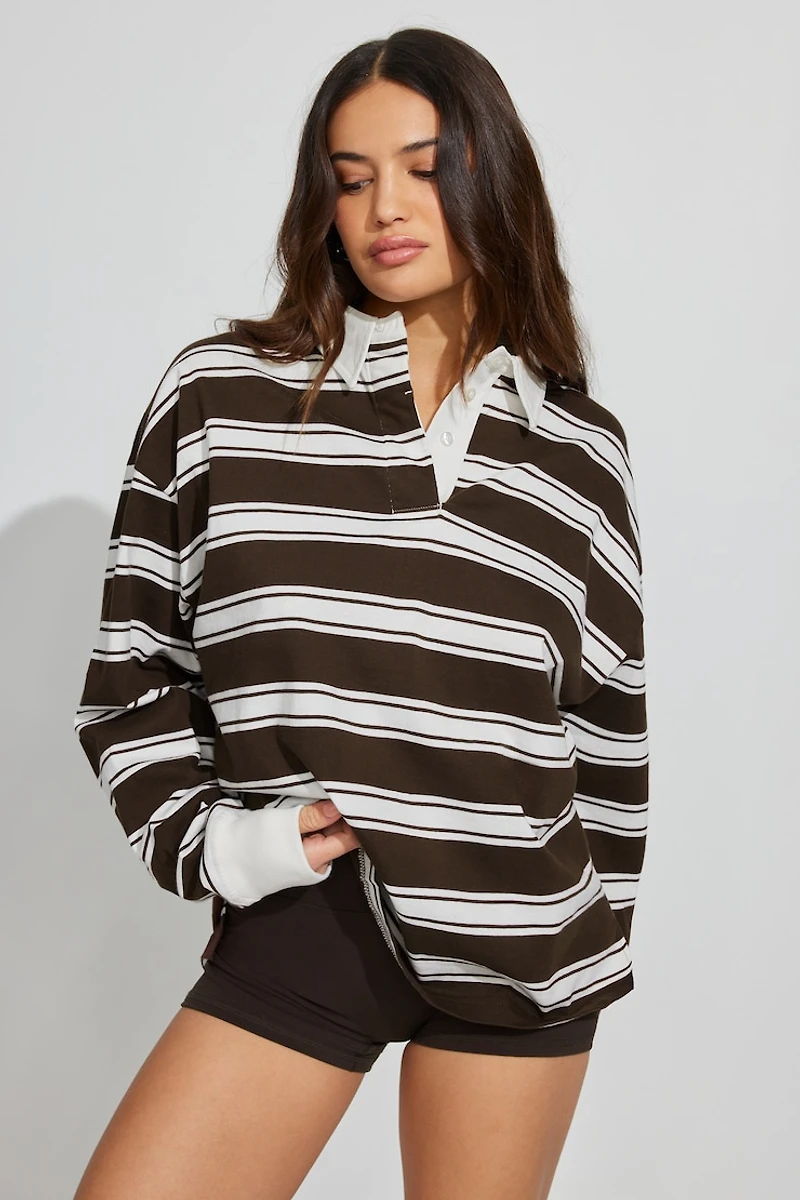 Relaxed Longsleeve Rugby Shirt