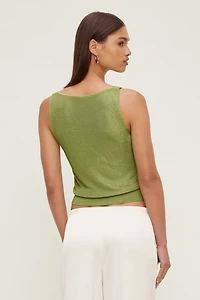 High Shine Sweater Tank Top