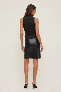 Sleeveless Turtleneck Top