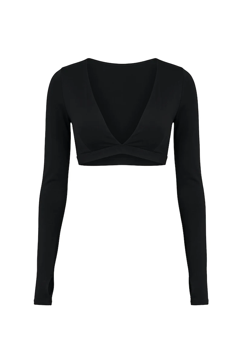 Active Plunge Long Sleeve Top