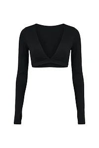 Active Plunge Long Sleeve Top