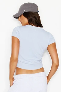 Cropped Button Up Top