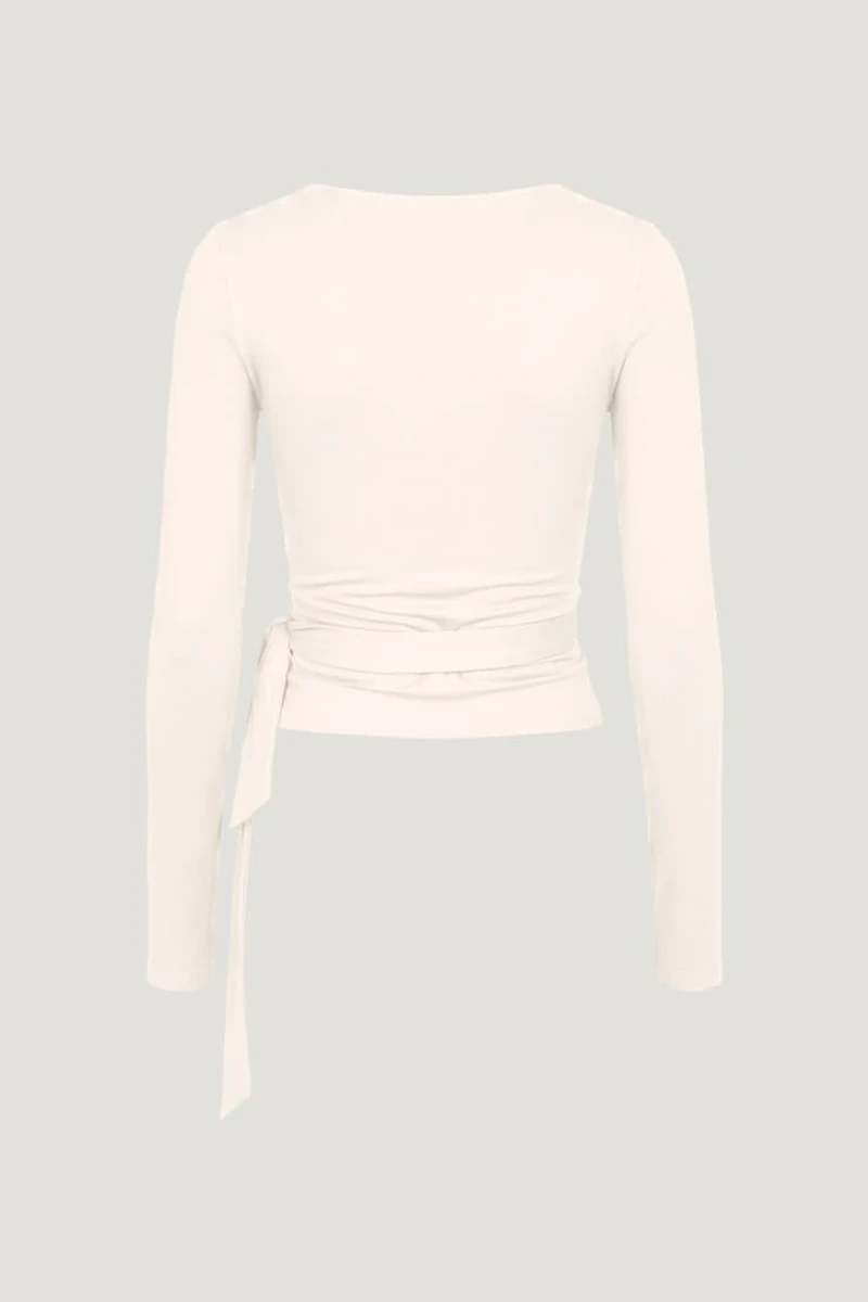 Wrap Long Sleeve Top