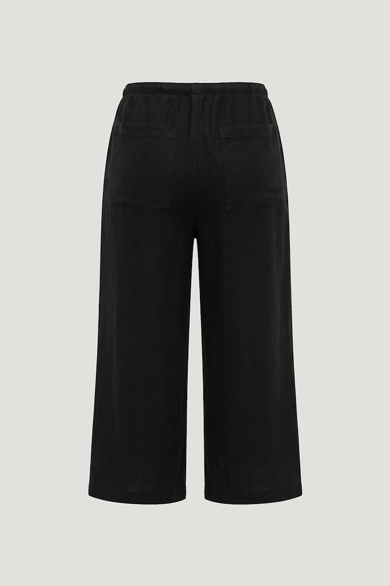 Leo Linen Capri Pants