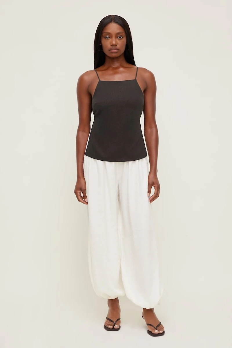 Haut style tablier en lin