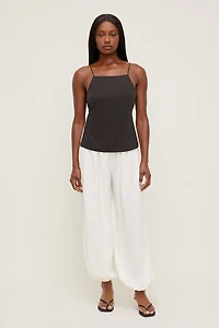 Haut style tablier en lin
