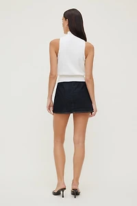 Akaia Stretch Denim Mini Skort