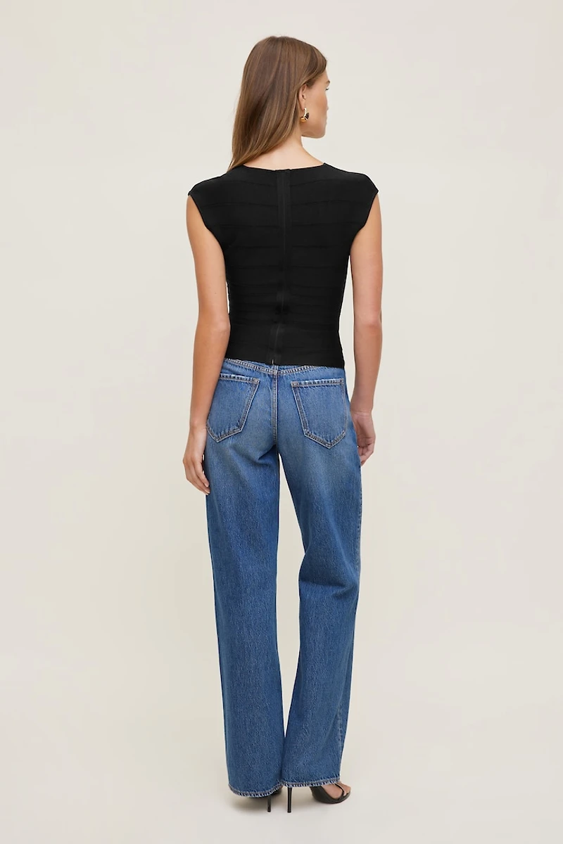 V Neck Bandage Top