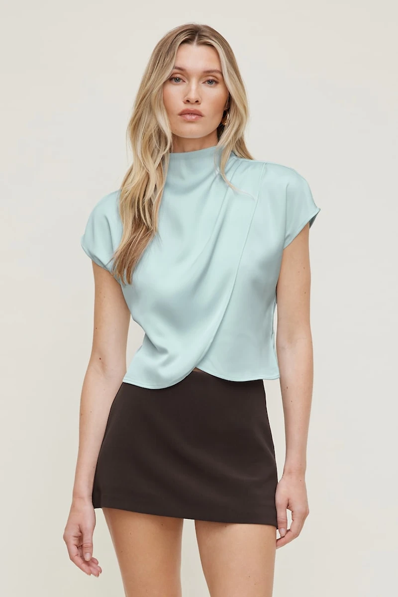 Ella Layered Satin Blouse