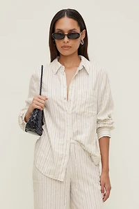 Chemise en lin surdimensionnée Isla