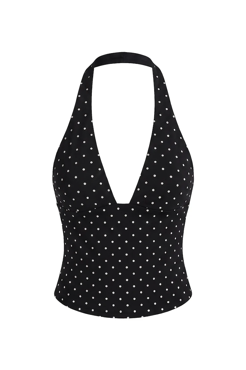 StretchTerry™ Plunge Halter Top