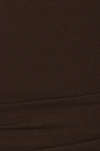 Sleek High V-Neck 3/4 Sleeve Top