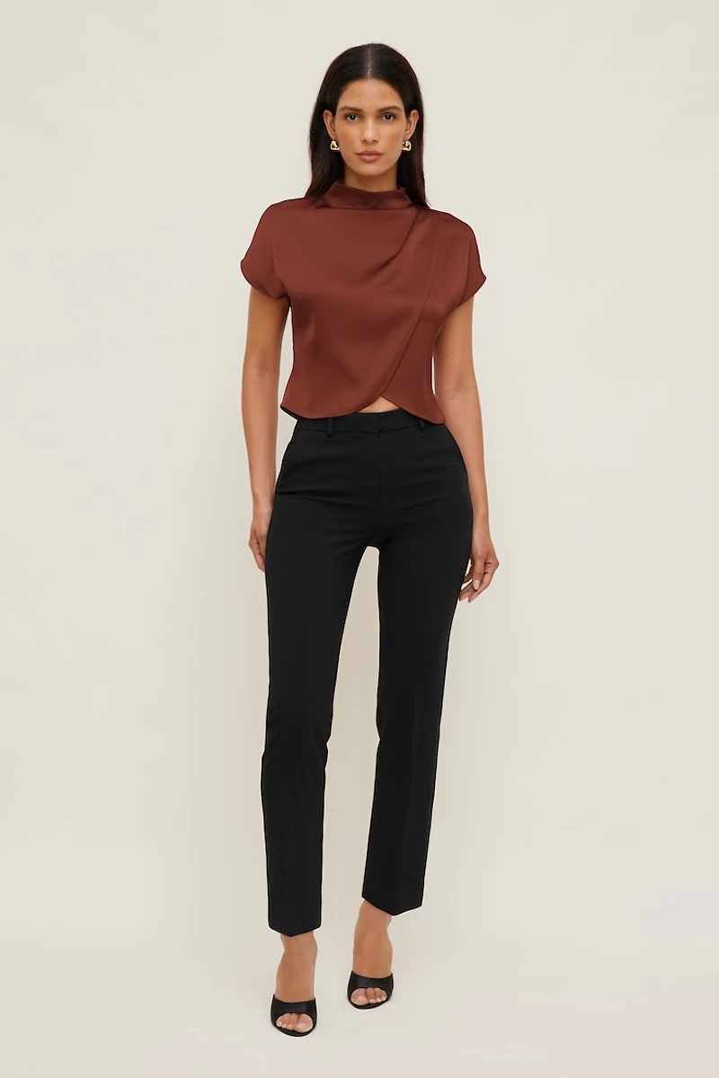Ella Layered Satin Blouse