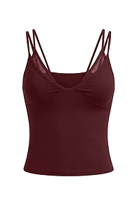 Cami Active en maille à décolleté plongeant