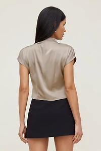 Ella Layered Satin Blouse