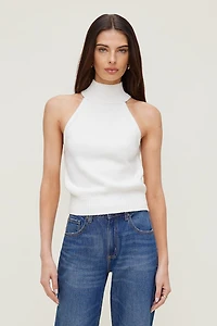 Camisole en tricot à col roulé