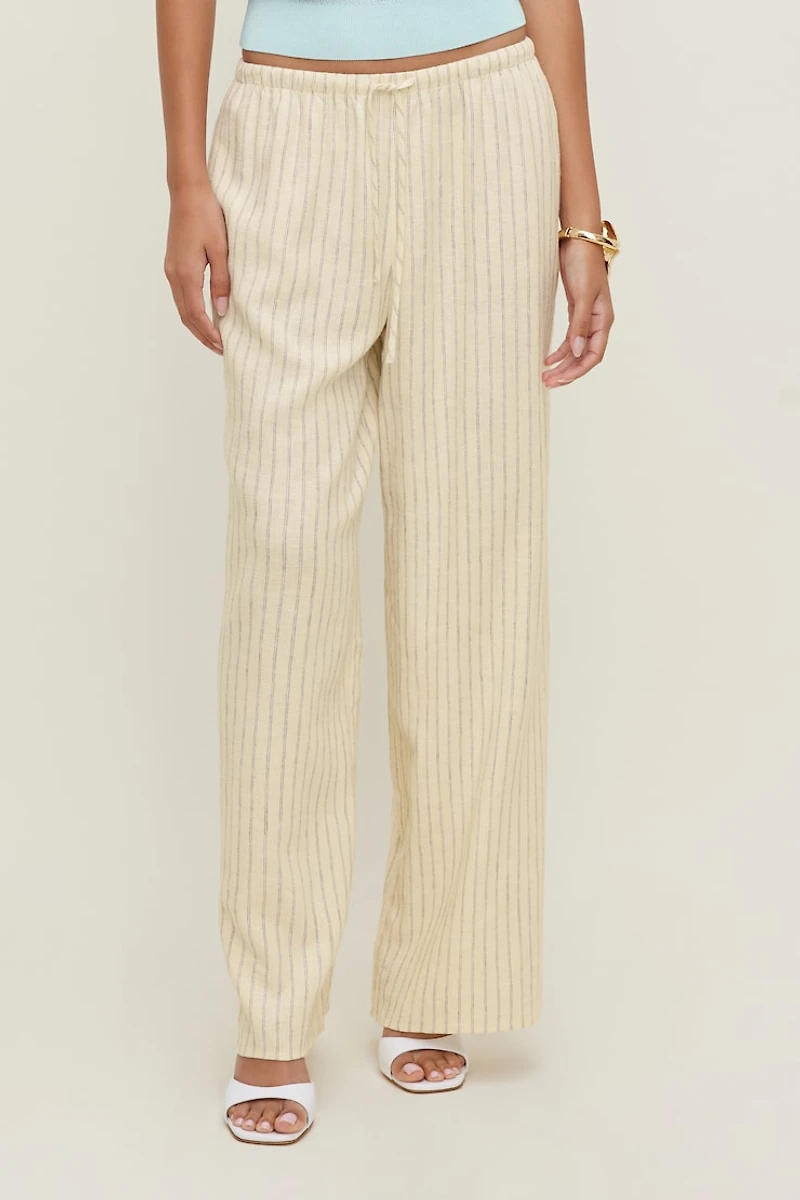 Leo Linen Wide Leg Pants