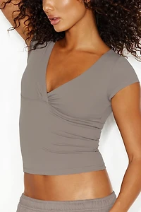 T-shirt croisé Sleek