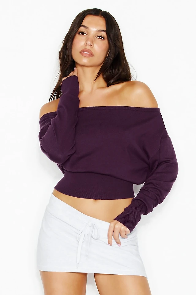 Off Shoulder Reset Long Sleeve Top