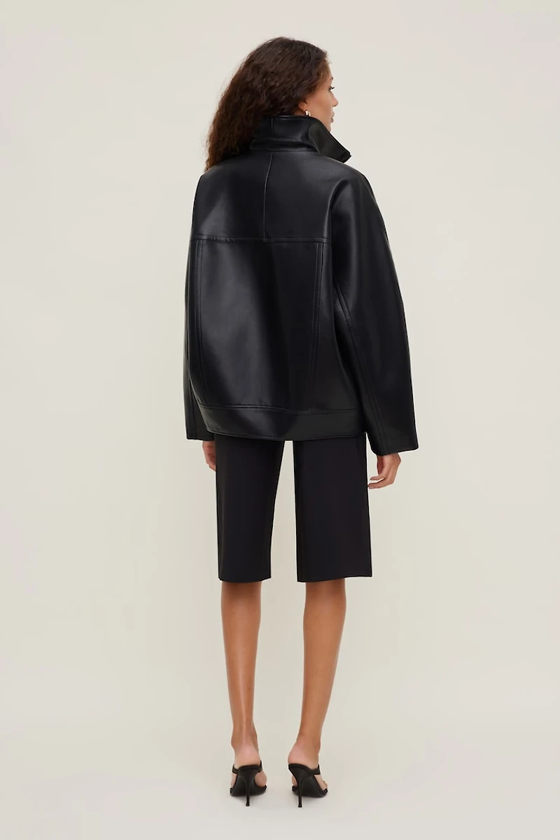 Cocoon Faux Leather Jacket