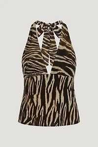 Vea Georgette Halter Top