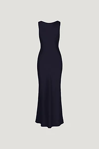 Robe nuisette maxi en satin Nora