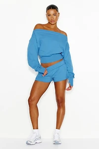 SoftTerry™ Rib Off Shoulder Sweater