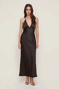 Livia Satin Maxi Dress