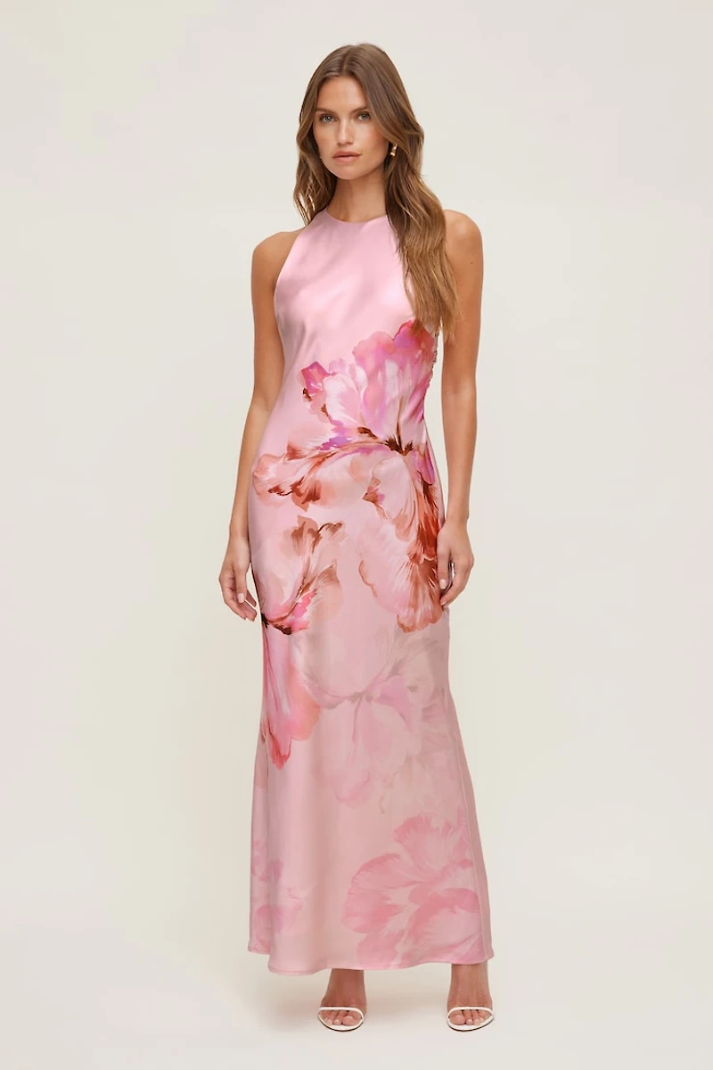 Andy Satin Maxi Dress