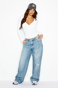 SnatchRib Crossover Longsleeve Top