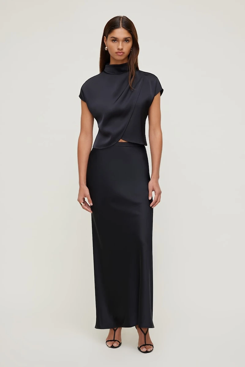 Ella Layered Satin Blouse
